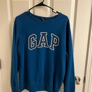 Blue GAP Long-Sleeve Crewneck Shirt